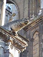 Reims - Cathedrale - Chevet, Gargouille, Ours (1)